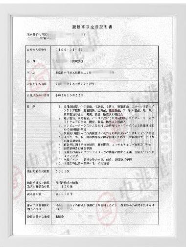 海外公司注册证书
