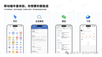 移动办公支持支持员工通过移动终端设备随时随地访问系统，查看生产任务、提交报工信息、查询生产数据等，提高工作效率和响应速度。